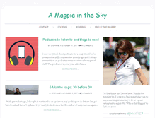 Tablet Screenshot of amagpieinthesky.com